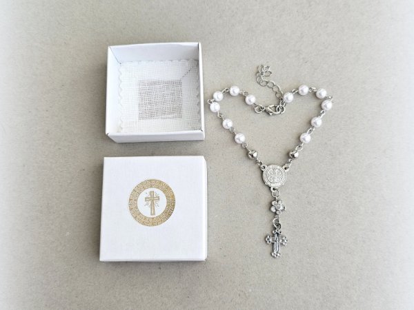 Rožančiai pirmąjai komunijai, krikštynoms, pirmasis rožančius - Bracelets