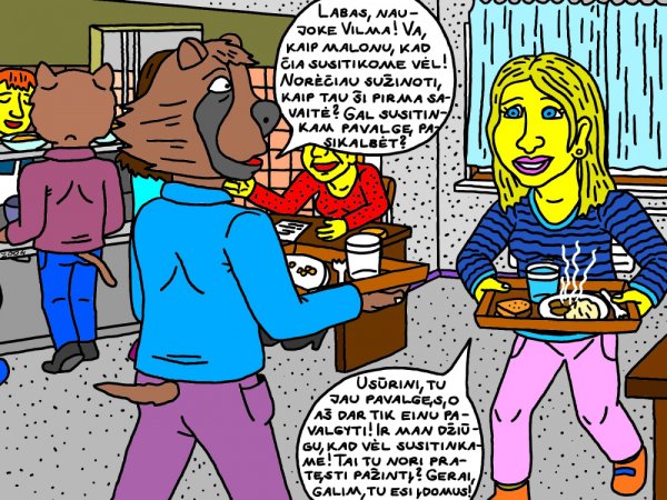 Ingridos nekenčiamas mokinys Usūrinis taip pradėjo savo draugystę su naujoke mokine Vilma - Computer graphics