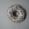 White 1 donut, handmade - Dolls & toys - sewing