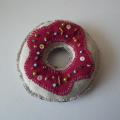 Burgundy donut, handmade - Dolls & toys - sewing