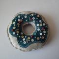 Blue-green donut, handmade - Dolls & toys - sewing