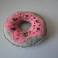 Pink donut, handmade - Dolls & toys - sewing