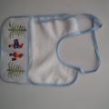 Blue1 bib for baby boy - Needlework - sewing