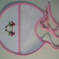 Pink baby bib for girl - Needlework - sewing