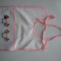 Pink1 baby bib for girl - Needlework - sewing