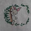 Birth chart "Lying hare" - Needlework - sewing
