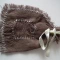 Gift bag "Brown and white" - For interior - sewing