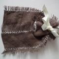 Gift bag "Brown and white1" - For interior - sewing