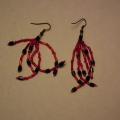 Earrings "Red" - Earrings - beadwork