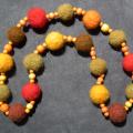 Colored necklaces1 - Necklaces - felting