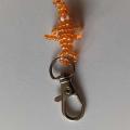 Keychain "Orange Crocodile" - Other pendants - beadwork