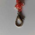 Keychain "Crocodile red" - Other pendants - beadwork