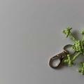 Keychain "Frog light green" - Other pendants - beadwork