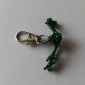 Keychain "Frog dark green" - Other pendants - beadwork