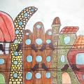 Painting "City. Moment1" - Watercolor - drawing