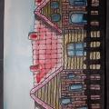 Painting "City. Village1".  - Watercolor - drawing