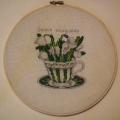 "January Snowdrops".  - Needlework - sewing