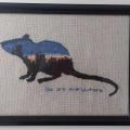 Painting "Rat" - Needlework - sewing