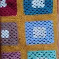 Dark yellow blanket - Plaids & blankets - needlework
