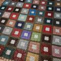 Brown-green blanket - Plaids & blankets - needlework
