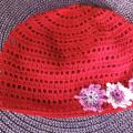 Red hat for a 4-8 year old child - Hats  - needlework
