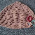Pink hat. Handmade crochet hat for an adult - Hats  - needlework