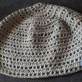 Gray hat. Handmade crochet hat for an adult - Hats  - needlework