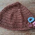 Brown hat. Handmade crocheted hat for an adult - Hats  - needlework