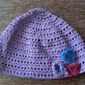 Purple hat. Handmade crochet hat for an adult - Hats  - needlework