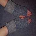 Gray wristbands. Delicate, handmade crochet wristbands for adults - Wristlets - needlework
