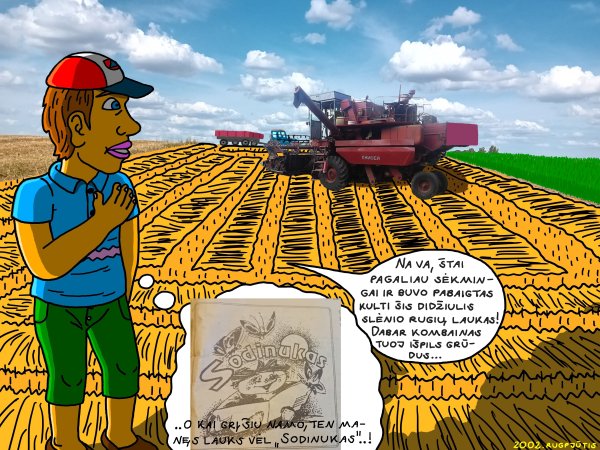 A memory of mowing our rye field at the southern end of the Papyvesis Valley, late summer 2 - Computer graphics