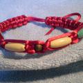 021stPint bracelet, wooden beads. - Bracelets - beadwork
