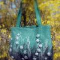 When the snow melts ... - Handbags & wallets - felting