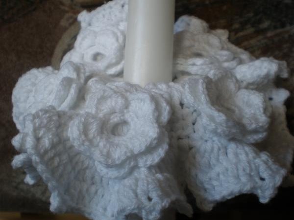 Candles decoration - Lace