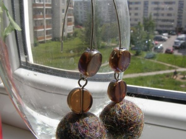 Brown - Earrings