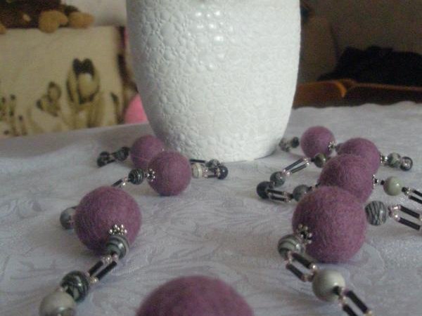 Purple with gray striped jasper - Kits