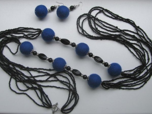 Blue balls and black agate - Kits