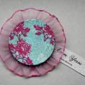 Brooch " pink flowers " - Brooches - making
