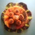 pretzels - Brooches - felting