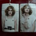 Earrings " Girl " - Earrings - beadwork