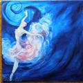 Dance in the moonlight - Oil painting - drawing