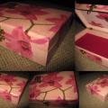 Orchids box - Decoupage - making