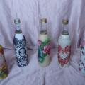 Wedding bottles - Decorated bottles - making