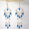 The first wire wrap - Earrings - beadwork