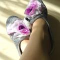 Rose grayish - Shoes & slippers - felting