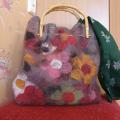 Autumn flowers - Handbags & wallets - felting