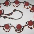 Necklace " BORDEAUX " - Necklaces - felting