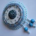 Blue of the sky - Brooches - beadwork