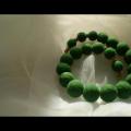 Necklace green green green. - Necklaces - felting