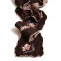 Scarf " Chocolate " - Scarves & shawls - felting